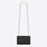 Túi Đeo Chéo Nữ Yves Saint Laurent YSL Envelope Small Bag In Mix Matelassé Grain De Poudre Embossed Leather Màu Đen