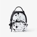 Balo Nữ Charles & Keith CNK Printed Double Zip Backpack CK2-60150928 Mini Màu Trắng