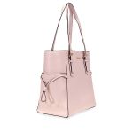 Túi Tote Michael Kors MK Small Voyager Textured Crossgrain Leather Tote- Soft Pink  Màu Hồng