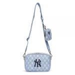 Túi Đeo Chéo MLB Monogram Jacquard Mini Crossbody Bag New York Yankees 3ACRS022N 50BLL Màu Xanh