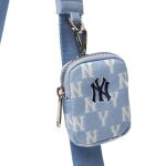 Túi Đeo Chéo MLB Monogram Jacquard Mini Crossbody Bag New York Yankees 3ACRS022N 50BLL Màu Xanh