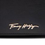 Túi Đeo Chéo Tommy Hilfiger Iconic Tommy Crossbody Bag AW0AW10956 Màu Đen