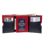Ví Nam Tommy Hilfiger Men's Genuine Leather Slim Trifold Wallet With ID Window Phối Màu