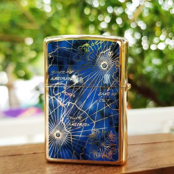 Bật lửa Zippo 252BL033 - Sự huyền bí trong hoa văn dòng zippo La Bàn