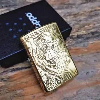 Bật lửa Zippo 252BL007 mẫu mới nhất với hình ảnh mãnh Hổ đầy uy lực