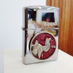BẬT LỬA ZIPPO 252BL017  thêm gạt tàn kiêm bật lửa để bàn đồng bộ hình lạc đà