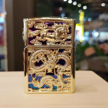 Bật lửa Zippo 252BL030 Ngựa & Rồng cưỡi mây