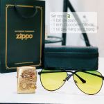 Set Bật lửa Zippo 252BL049 Rồng Cuộn Ngọc Limited + Kính Zippo Chính Hãng - Kết hợp hoàn hảo của nghệ thuật và chất lượng