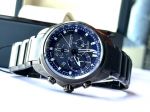Mua Đồng Hồ Hiệu Quảng Bình Citizen Eco-Drive Men's Chronograph Blue Dial Calendar 43MM Watch BL5607-54L