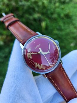 Đồng Hồ Nga Raketa Búa Liềm máy cơ cót