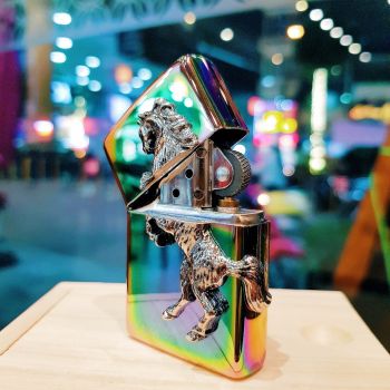 Bật lửa Zippo 252BL055 Ngựa 3D màu loang 7 sắc