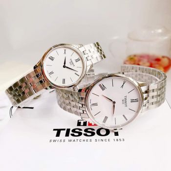 Đồng hồ Cặp đôi Tissot silver sang trọng: T063.409.11.018.00 vs T063.209.11.038.00